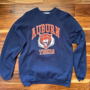 Vintage Auburn Tigers Navy Crewneck Sweatshirt